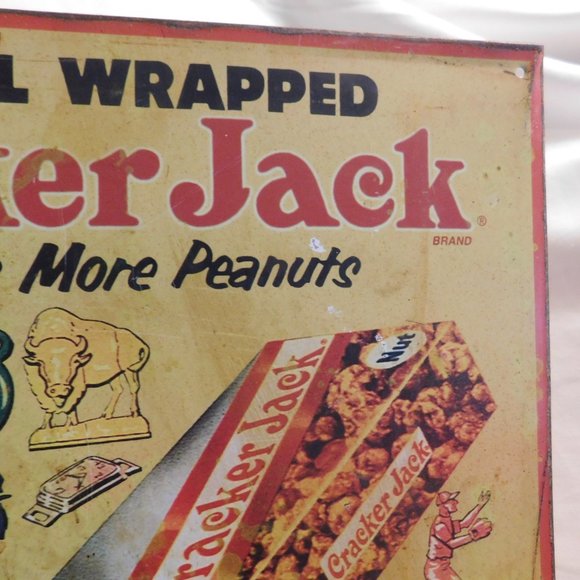 Vintage Cracker Jack Metal Sign - Picture 4 of 8
